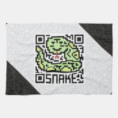 Linge De Cuisine Code de QR le serpent (Horizontal)