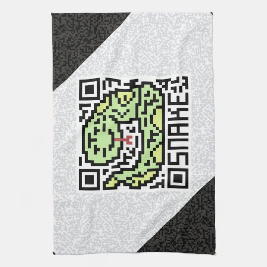 Linge De Cuisine Code de QR le serpent (Vertical)