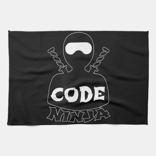 Linge De Cuisine Code Ninja Computer Coding Engineer Funny Lovers (Horizontal)