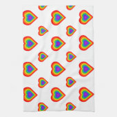 Linge De Cuisine Coeur arc-en-ciel (Vertical)