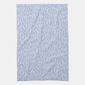 Linge De Cuisine Cœur Bleu Moderne (Vertical)