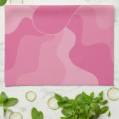 Linge De Cuisine Cœur d'amour - Rose (Plié)