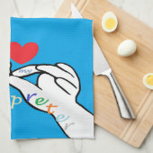 Linge De Cuisine COEUR d'ASL I mon INTERPRÈTE (Quart Plié)