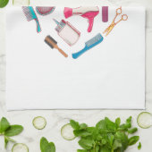 Linge De Cuisine Coeur de coiffeur Outil coiffeur (Plié)