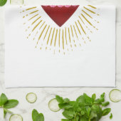 Linge De Cuisine Coeur de Marie (Plié)