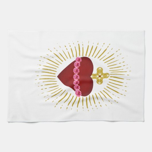 Linge De Cuisine Coeur de Marie (Horizontal)