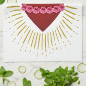 Linge De Cuisine Coeur de Marie (Plié)