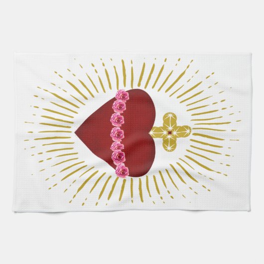 Linge De Cuisine Coeur de Marie (Horizontal)