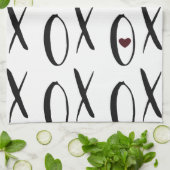 Linge De Cuisine Coeur de XOXO (Plié)