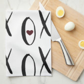 Linge De Cuisine Coeur de XOXO (Quart Plié)