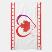 Linge De Cuisine Coeur du Canada (Vertical)