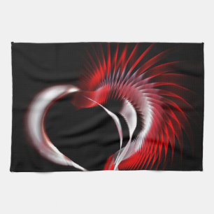 Linge De Cuisine Coeur métallique