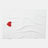Linge De Cuisine Coeur moderne Rouge Simple Amour Chic Blanc person (Horizontal)