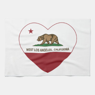 Linge De Cuisine coeur occidental de Los Angeles de drapeau de la