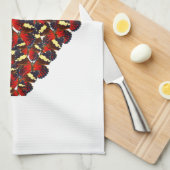 Linge De Cuisine Coeur papillon (Quart Plié)
