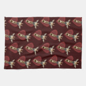 Linge De Cuisine Coeur perdu aux girafes (Horizontal)