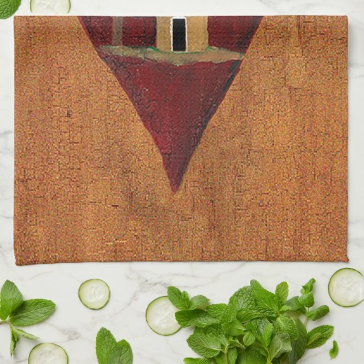 Linge De Cuisine Coeur primitif (Plié)