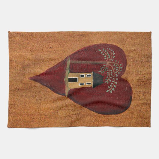 Linge De Cuisine Coeur primitif (Horizontal)