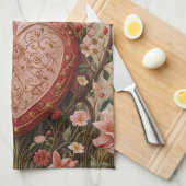 Linge De Cuisine Coeur protégé (Quart Plié)