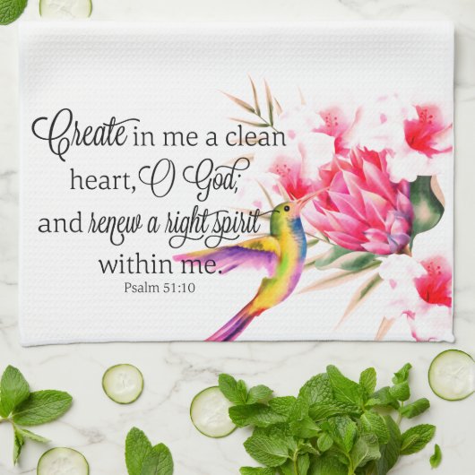 Linge De Cuisine Cœur pur  (Plié)