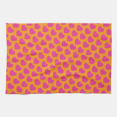 Linge De Cuisine Cœur rose moderne notes d'amour douces amusantes (Horizontal)