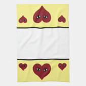 Linge De Cuisine Coeur rouge (Vertical)