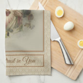 Linge De Cuisine Coeur sacré de thanksgiving floral d'automne de (Quart Plié)