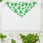 Linge De Cuisine Coeur vert irlandais de shamrock (Plié)