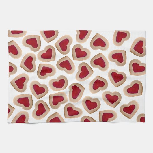 Linge De Cuisine Coeurs (Horizontal)