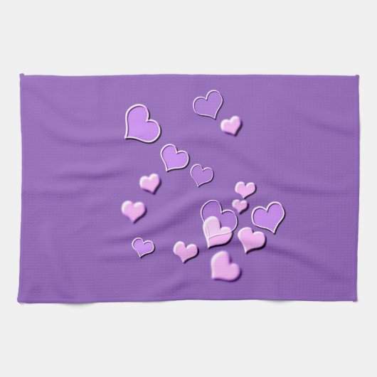 Linge De Cuisine coeurs (Horizontal)