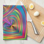 Linge De Cuisine Coeurs Abstraits Abstraits (Quart Plié)