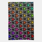 Linge De Cuisine Coeurs arc-en-ciel (Vertical)