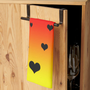 Linge De Cuisine Coeurs arc-en-ciel,