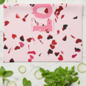 Linge De Cuisine Coeurs D'Amour (Plié)