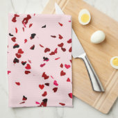 Linge De Cuisine Cœurs d'amour (Quart Plié)