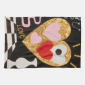 Linge De Cuisine Coeurs d'amour (Horizontal)