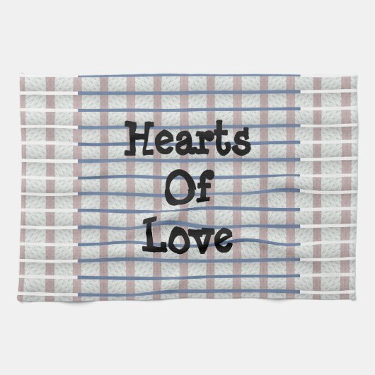 Linge De Cuisine Coeurs D'Amour (Horizontal)