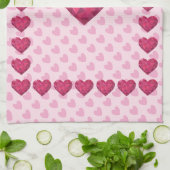 Linge De Cuisine Coeurs d'amour Décor de Saint Valentin (Plié)