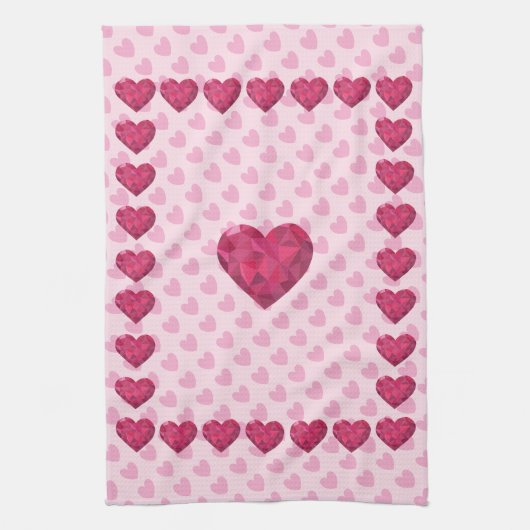 Linge De Cuisine Coeurs d'amour Décor de Saint Valentin (Vertical)