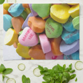 Linge De Cuisine Coeurs de bonbons (Plié)