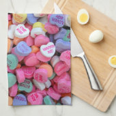 Linge De Cuisine Coeurs de bonbons Valentine (Quart Plié)