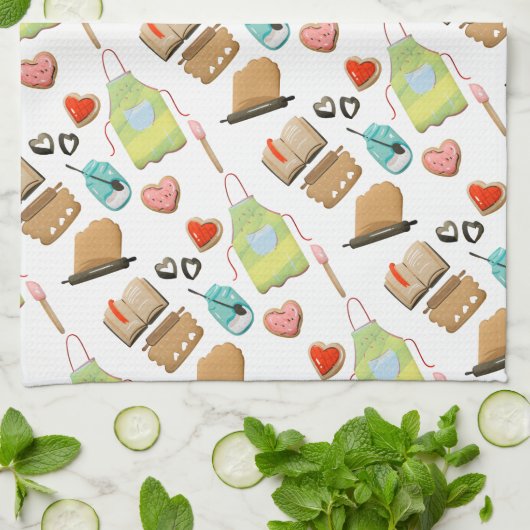 Linge De Cuisine Coeurs de cuisson (Plié)