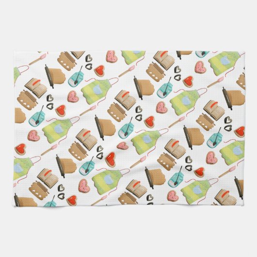 Linge De Cuisine Coeurs de cuisson (Horizontal)