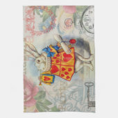 Linge De Cuisine Cœurs de Lapin Blanc Alice Classique (Vertical)