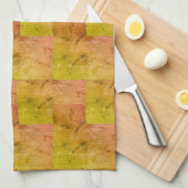 Linge De Cuisine Coeurs de Nana (rose et jaune) (Quart Plié)