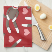 Linge De Cuisine Coeurs de singe de chaussette (Quart Plié)