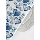Linge De Cuisine Coeurs en Delft Blue