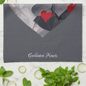 Linge De Cuisine Coeurs enchantés (Plié)