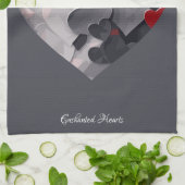 Linge De Cuisine Coeurs enchantés (Plié)