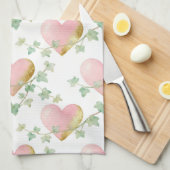 Linge De Cuisine Cœurs entrelacés de lierre (Quart Plié)
